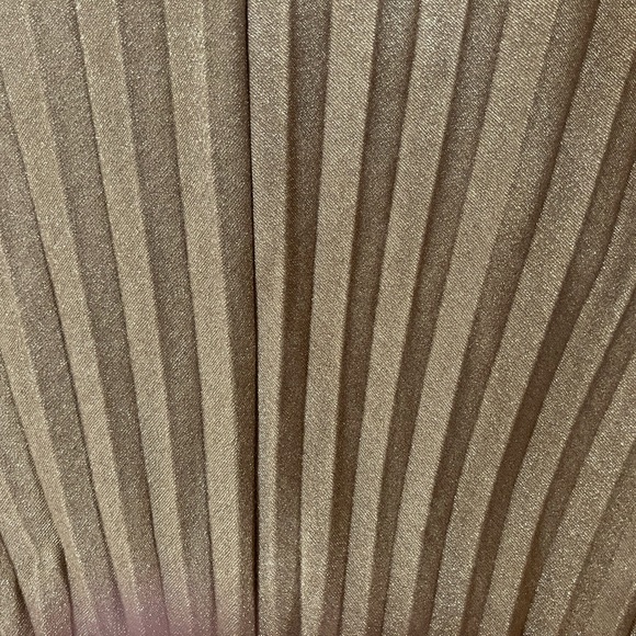 FREE PEOPLE Goddess Wear pleated, a-line, gold/bronze shimmer cocktail dress🔥🔥 - Picture 7 of 10